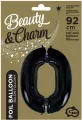 Balon foliowy B&C cyfra 0 czarna 92cm - tantis.pl