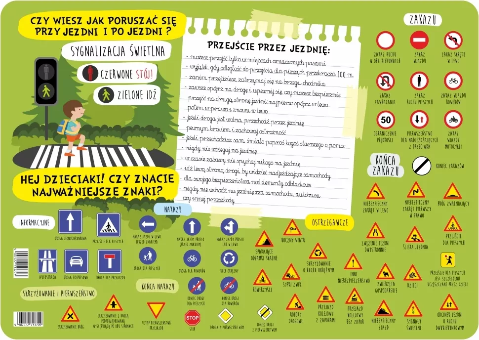 Podkładka na biurko. Znaki drogowe - tantis.pl