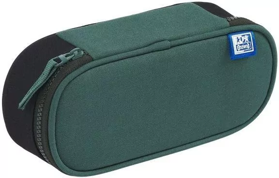 Piórnik z klapką Funky zielono-czarny OXFORD - tantis.pl