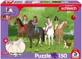 Puzzle 150. Schleich Klub jeździecki + figurka - tantis.pl