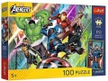 Puzzle 100 Marvel Potęga i moc + plakat - tantis.pl