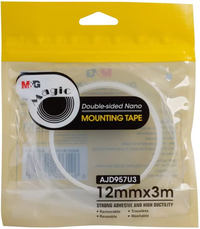 Taśma Nano Tape dwustronna przezroczysta 12mmx3m - tantis.pl