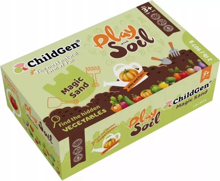 Piasek kinetyczny naturalny gleba z warzywami 907g - tantis.pl