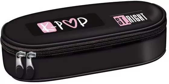 Piórnik saszetka z wewnętrzną klapką Pink K-Pop - tantis.pl