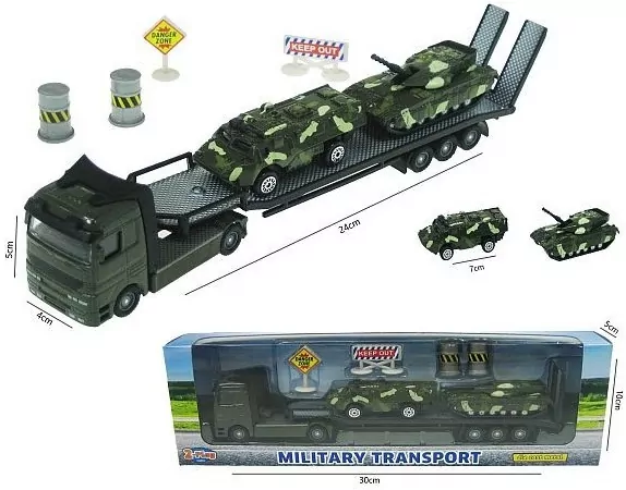 Transporter wojskowy+2 pojazdy 540104 17730 - tantis.pl