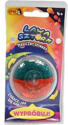Magiczny spinner Lawa Sztorm niebiesko-czerwony - tantis.pl