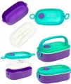 Śniadaniówka Aqua Pure + sztućce mint/lila ASTRA - tantis.pl