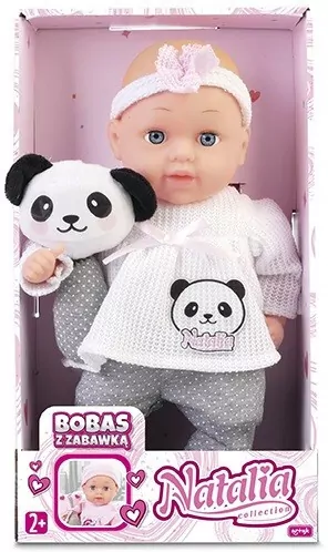 Artyk. Lalka Natalia bobas z zabawką, 33 cm - tantis.pl