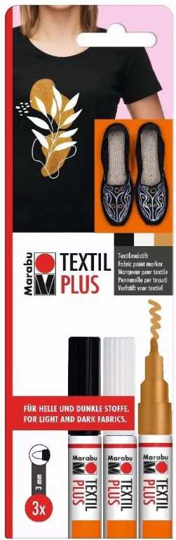 Markery do ciemnych tkanin 3 kolory - tantis.pl