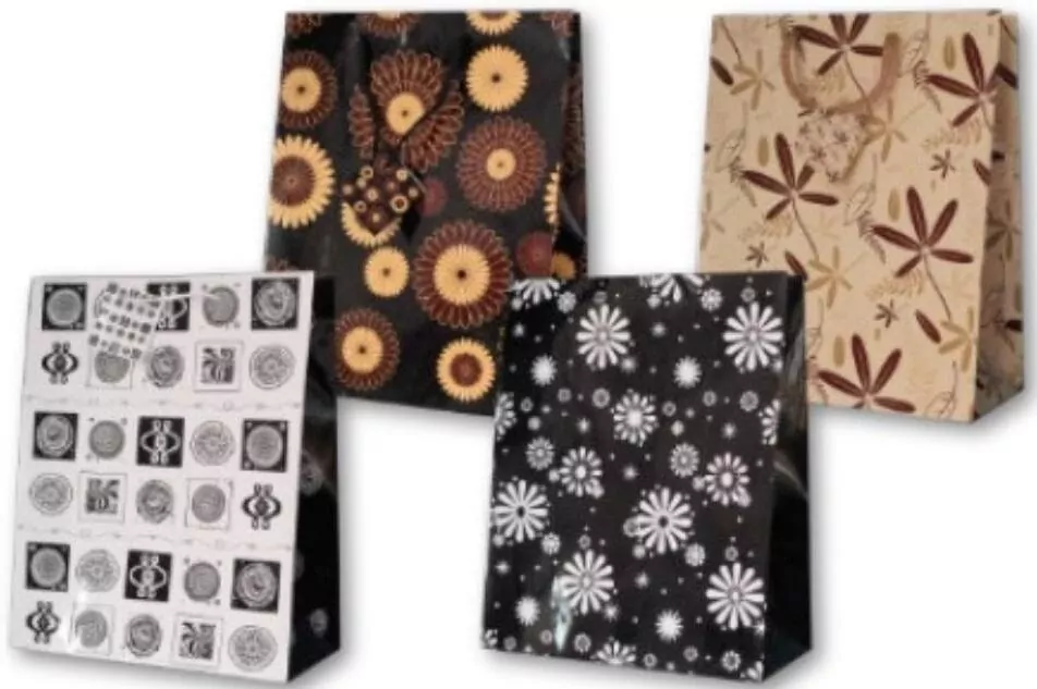 Torebka ozdobna laminowana PL-2 zestaw 01 ornament - tantis.pl