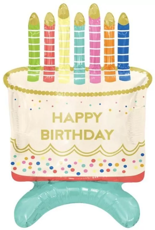 Balon foliowy Tort Happy Birthday 33x48x24cm - tantis.pl