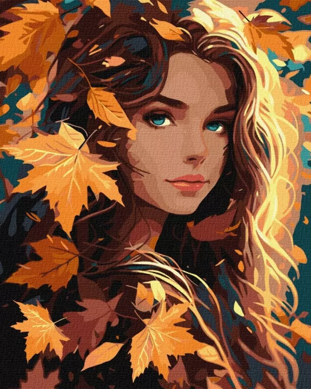 Malowanie po numerach - Jesienne liście 40x50cm - tantis.pl
