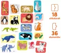 CzuCzu. Puzzle do pary. Dzikie zwierzątka 18m+ - tantis.pl