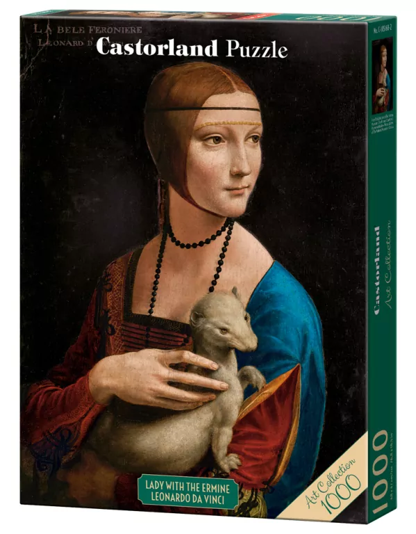 Puzzle 1000. Dama z łasiczką, Leonardo da Vinci - tantis.pl