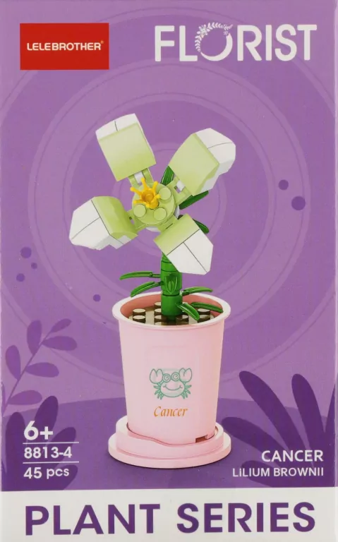 KLOCKI KONSTR KWIATY MIX 8X13X5 MC DISP 12/288 - tantis.pl