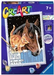 Zestaw kreatywny. Koń i kotek