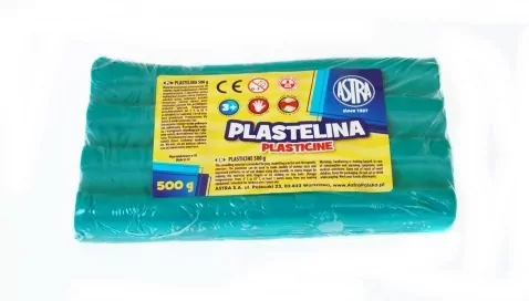 Astra. Plastelina 0.5kg, Zielona - tantis.pl