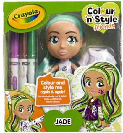 Lalka Colour'n'Style Friends Jade CRAYOLA - tantis.pl