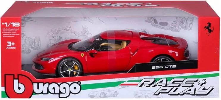 Ferrari R&P - 296 Gtb Red 1:18 - tantis.pl