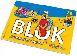 Blok rysunkowy A3 80g 20 kartek