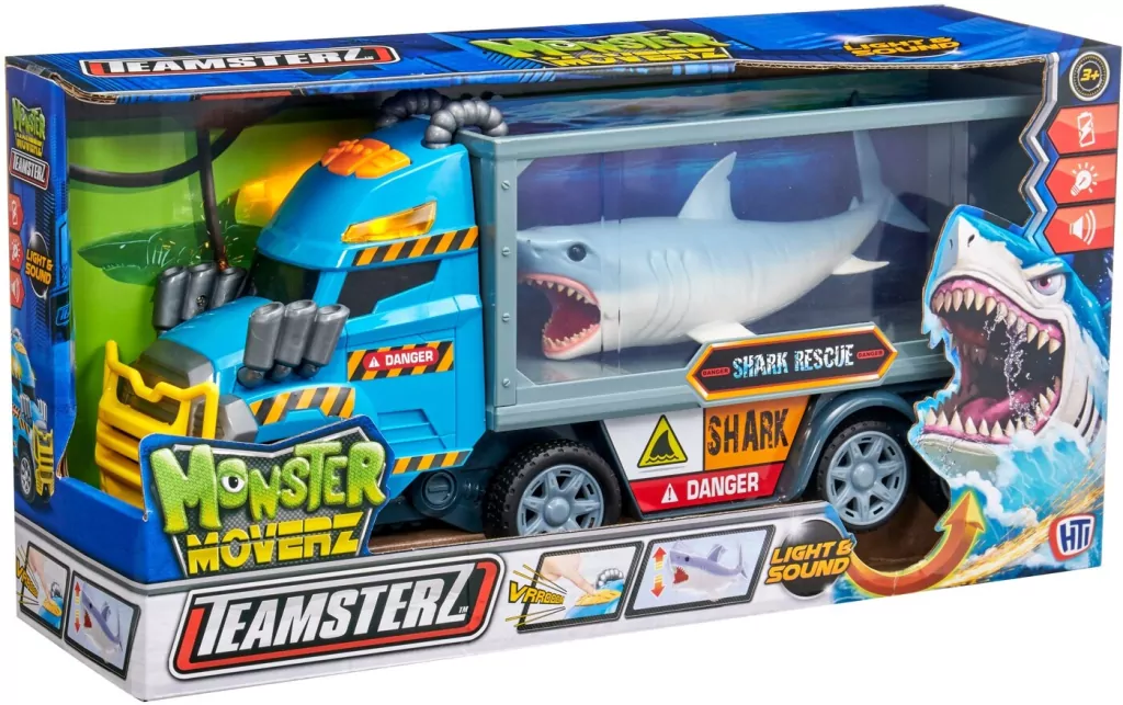 Teamsterz. Monster Moverz. Rekin, auto ze światłem i dźwiękiem - tantis.pl