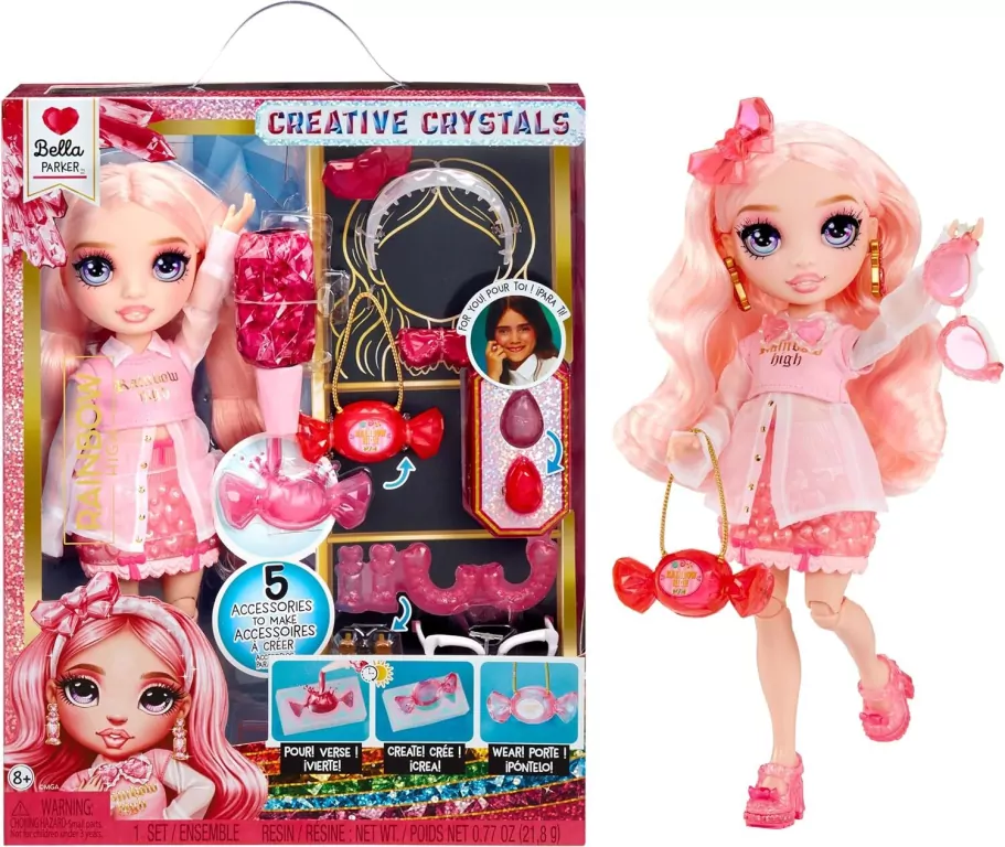 Rainbow High Creative Crystals Fashion Doll- Bella - tantis.pl