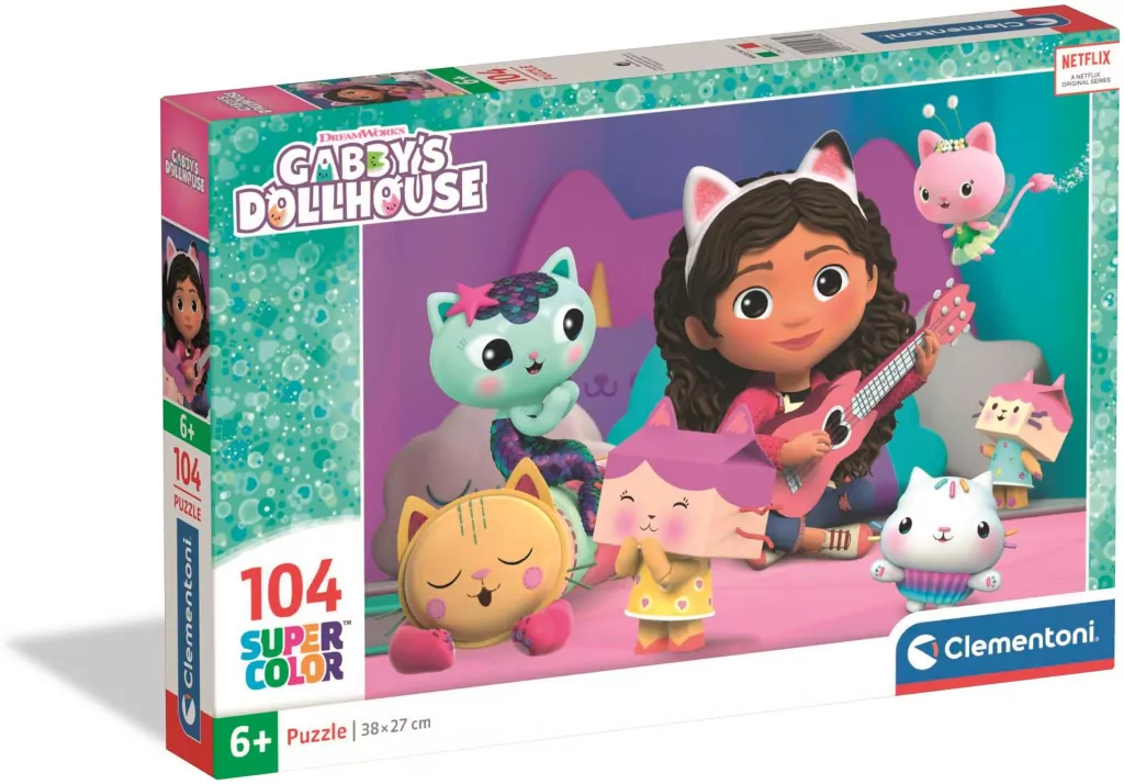 Puzzle 104 Super Color. Gabbys Dollhouse - tantis.pl