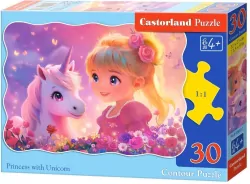 Puzzle 30 Princess with Unicorn CASTOR