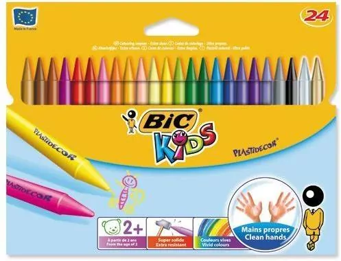 BIC. Kredki Plastidecor, 24 kolory - tantis.pl