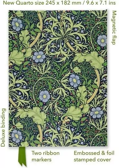 Notatnik quatro linia TW Wodorosty William Morris - tantis.pl