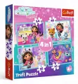 Puzzle 4w1 Wielka przygoda Gabby TREFL - tantis.pl