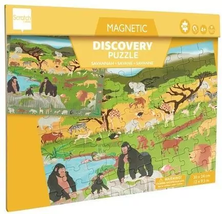 Puzzle magnetyczne i gra 2w1 Sawanna - tantis.pl