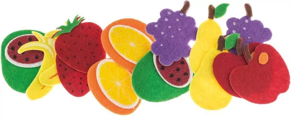 Naklejki z filcu. Owoce - tantis.pl