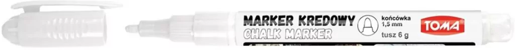 Marker kredowy 1,5 mm biały - tantis.pl