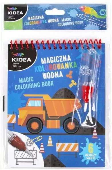 Magiczna kolorowanka wodna. Pojazdy - tantis.pl