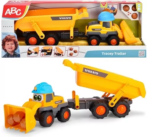 ABC Pojazd Volvo z grzechotką 65cm - tantis.pl