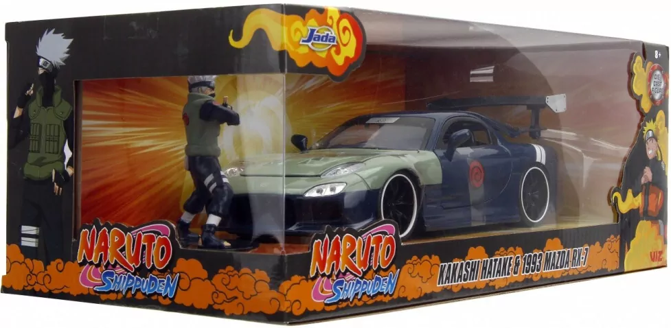 JADA. Naruto 93 Mazda RX-7 z figurką 1:24 - tantis.pl