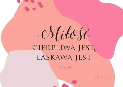 Magnes na lodówkę: Miłość cierpliwa jest - tantis.pl