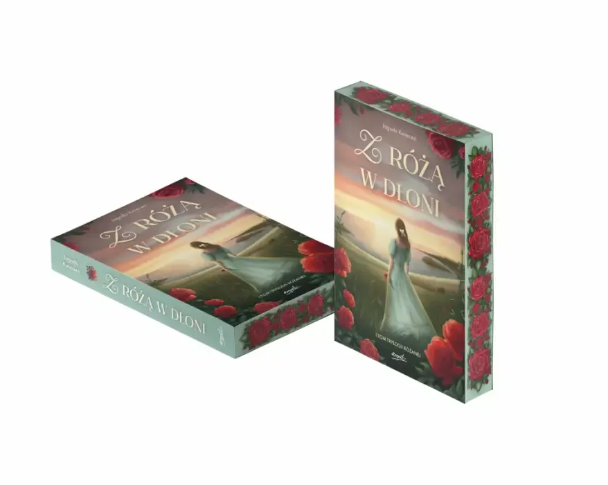 Z różą w dłoni (barwione brzegi) - tantis.pl