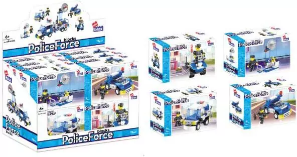 Klocki konstrukcyjne Policja mix ALLEBLOX - tantis.pl
