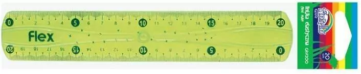 Linijka plastikowa elastyczna 20cm FIORELLO - tantis.pl