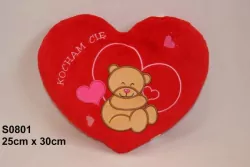 Maskotka Serce "Kocham Cię" 30x25cm