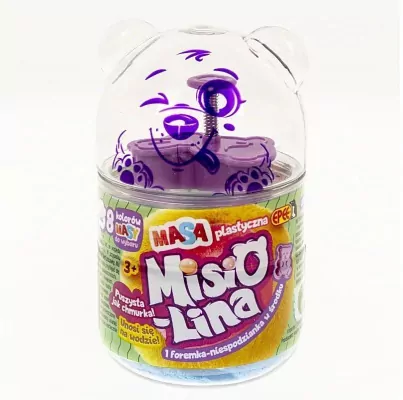 Misiolina Masa plastyczna błękitna 60g + 1 foremka