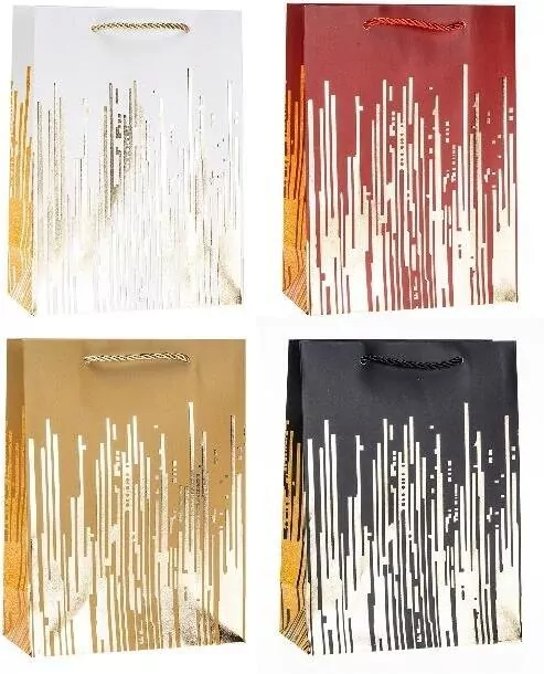 Torebka ozdobna 18x24x8cm hot-stamp mix ROZETTE - tantis.pl