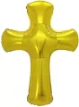 Balon foliowy Krzyż złoty 51x67cm - tantis.pl
