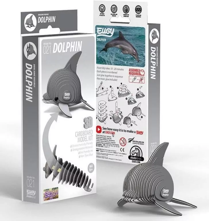 Delfin Eugy. Eko Układanka 3D - tantis.pl