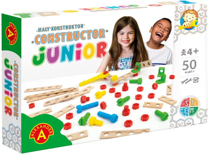 Mały konstruktor Junior. 50 elementów - tantis.pl