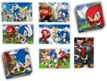 Puzzle 48 + 36 + Memo + 6 klocków Edukit Sonic - tantis.pl