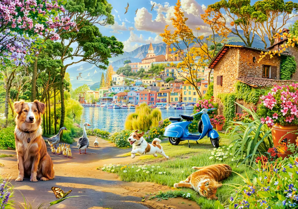 Puzzle 500 Lake Path CASTOR - tantis.pl