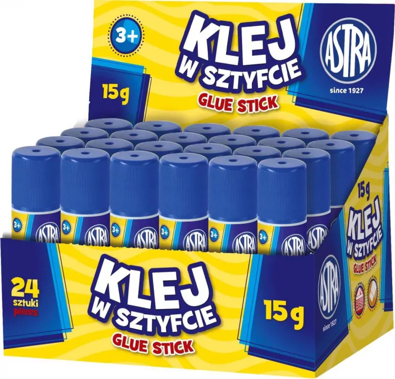 Klej w sztyfcie 15g. 24 sztuki - tantis.pl